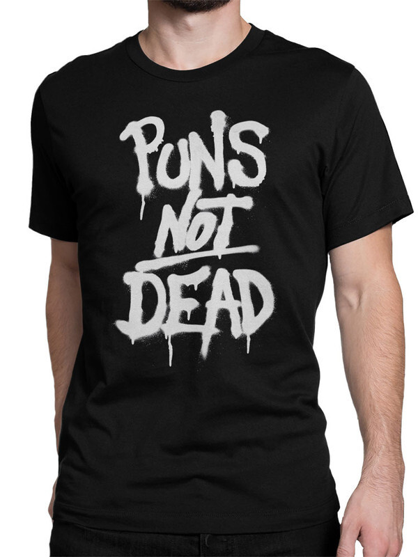 

Футболка мужская Design Heroes Puns not dead - Каламбуры не мертвы черная 3XL, Черный, Puns not dead - Каламбуры не мертвы