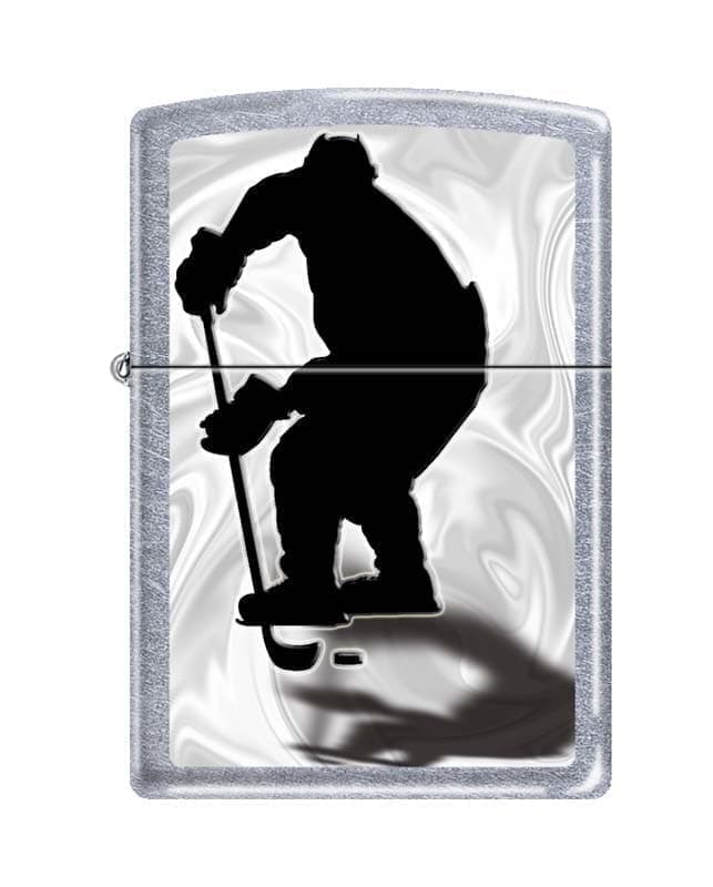 

Зажигалка ZIPPO Хоккеист, Street Chrome™, латунь/сталь, серебристая, 38x13x57 мм