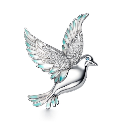 

Брошь из серебра с фианитом Dewi 901081675, 901081675