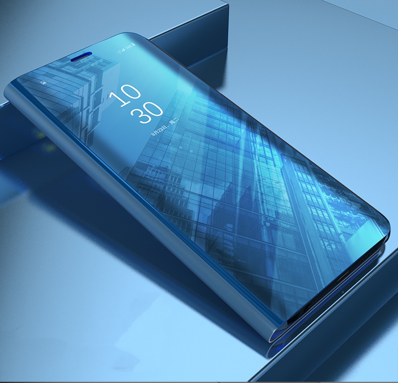 

Чехол-книжка MyPads для OPPO A5 / Oppo A3s с дизайном Clear View Cover синий (Oppo A3s )