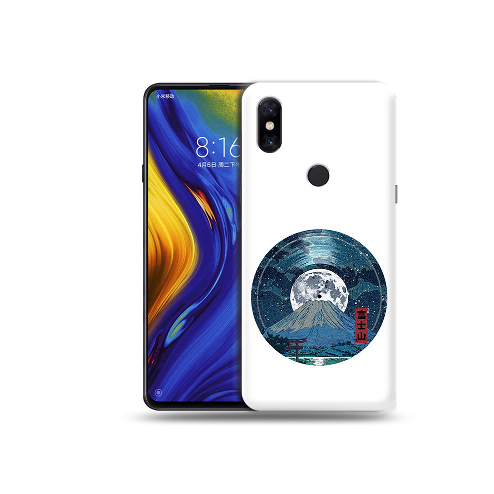 

Чехол MyPads Tocco для Xiaomi Mi Mix 3 нарисованная виниловая гора с луной, Прозрачный, Tocco