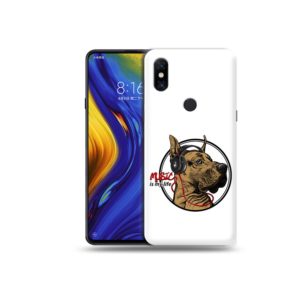 

Чехол MyPads Tocco для Xiaomi Mi Mix 3 музыкальная собака (PT119757.326.490), Прозрачный, Tocco