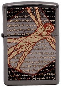 

Зажигалка Zippo Vitruvian Man 150, Черный