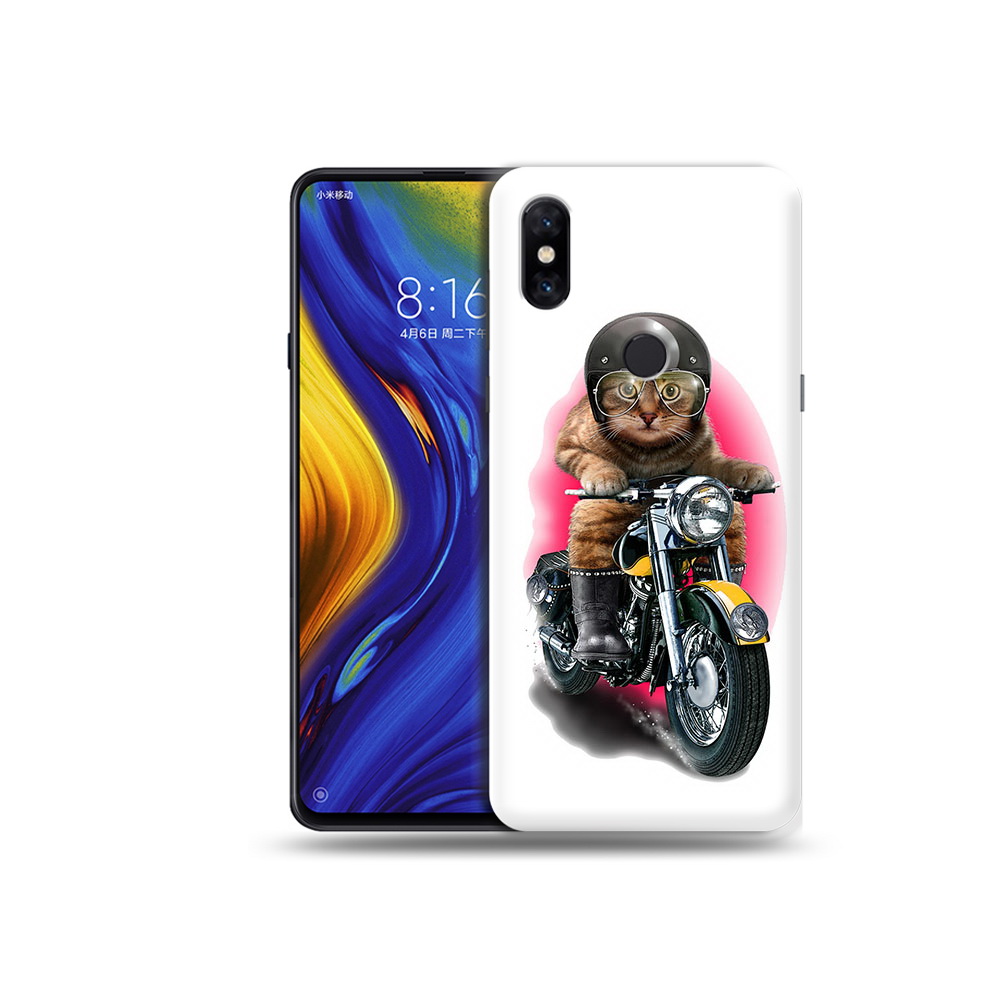 

Чехол MyPads Tocco для Xiaomi Mi Mix 3 мото-кот (PT119757.326.485), Прозрачный, Tocco