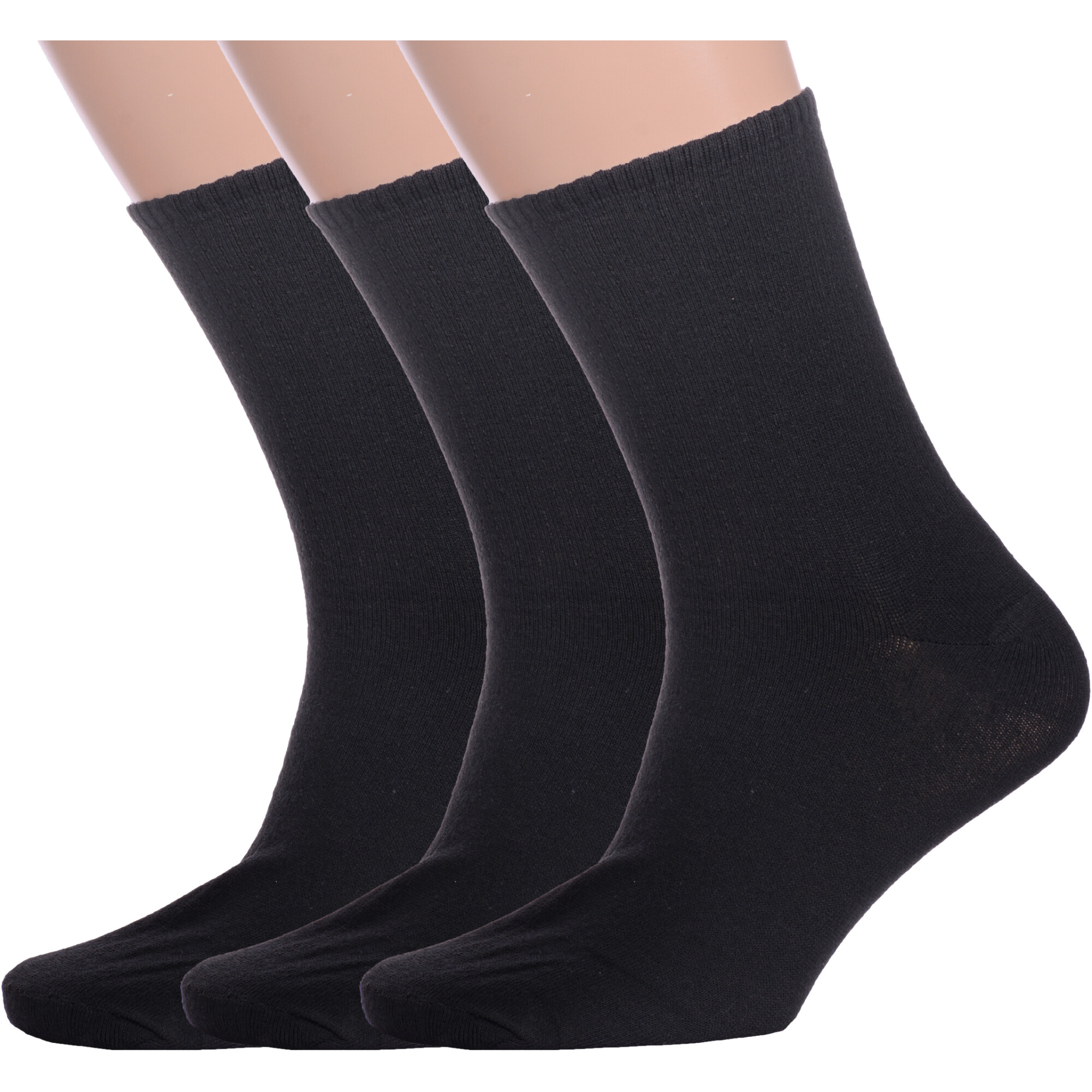 Комплект носков мужских Альтаир 3-М85 черных 27 3 пары