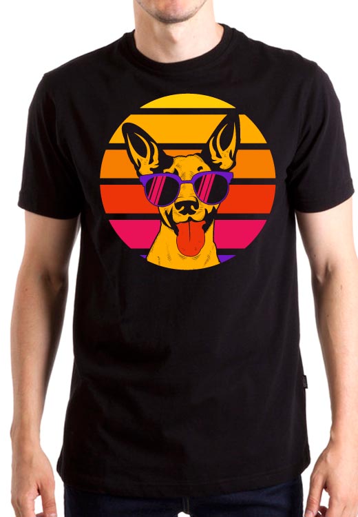 

Футболка унисекс NoBrand Dog Retro черная M, Черный, Dog Retro