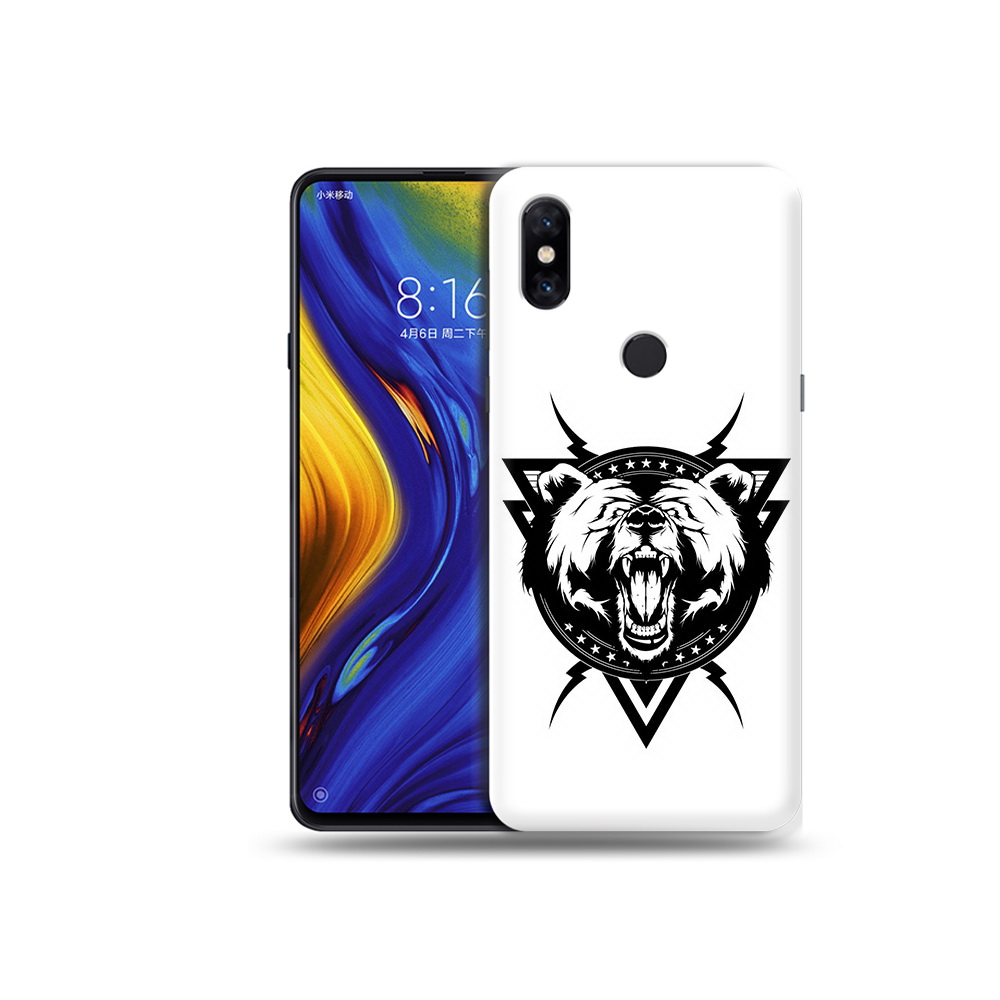 

Чехол MyPads Tocco для Xiaomi Mi Mix 3 медведь в треугольнике (PT119757.326.464), Прозрачный, Tocco