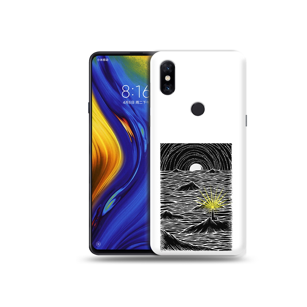 

Чехол MyPads Tocco для Xiaomi Mi Mix 3 маяк в черно белом море (PT119757.326.460), Прозрачный, Tocco