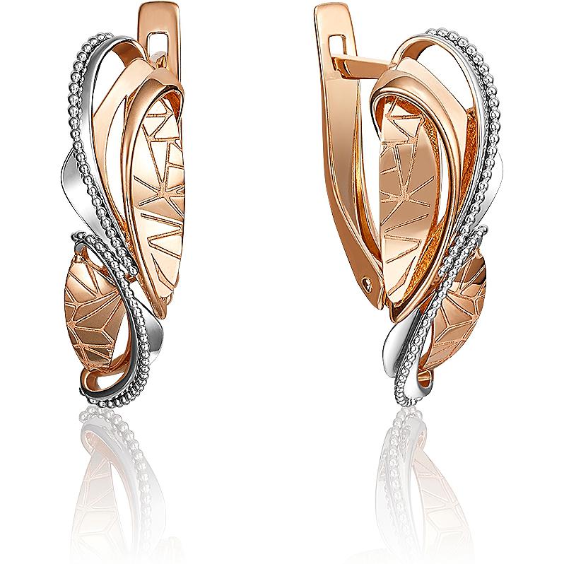 

Серьги женские из золота ЮЗ Платина 02-4078-00-000-1110-65, без вставки, 02-4078-00-000-1110-65