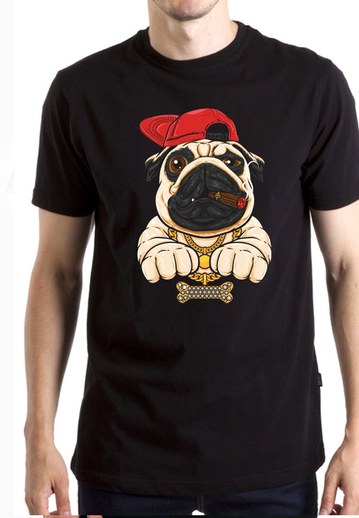 

Футболка унисекс NoBrand Dog Cigar Gold Chain черная M, Черный, Dog Cigar Gold Chain