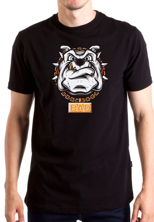 

Футболка унисекс NoBrand Dog Bad Bulldug черная XXXL, Черный, Dog Bad Bulldug