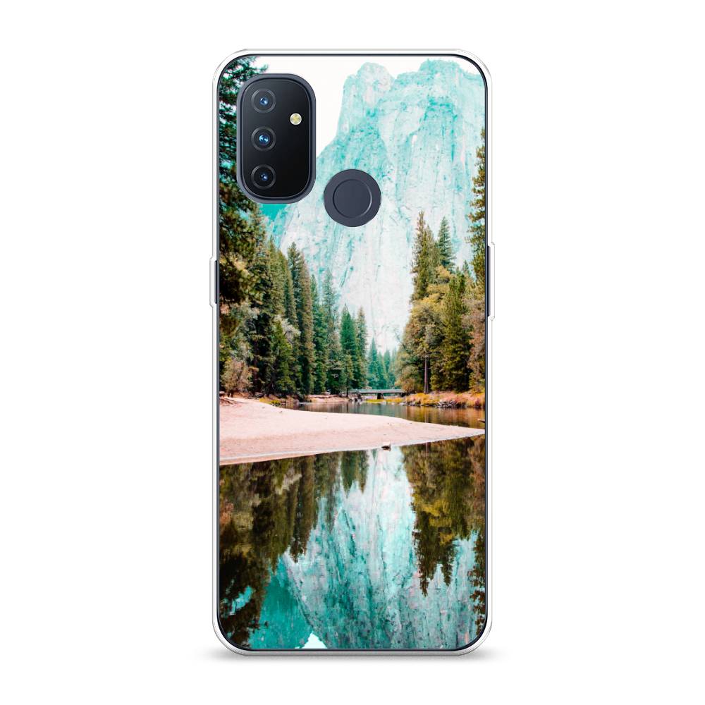 

Чехол Awog на OnePlus Nord N100 / ВанПлас Nord N100 "Горы 11", Зеленый;голубой, 152450-4