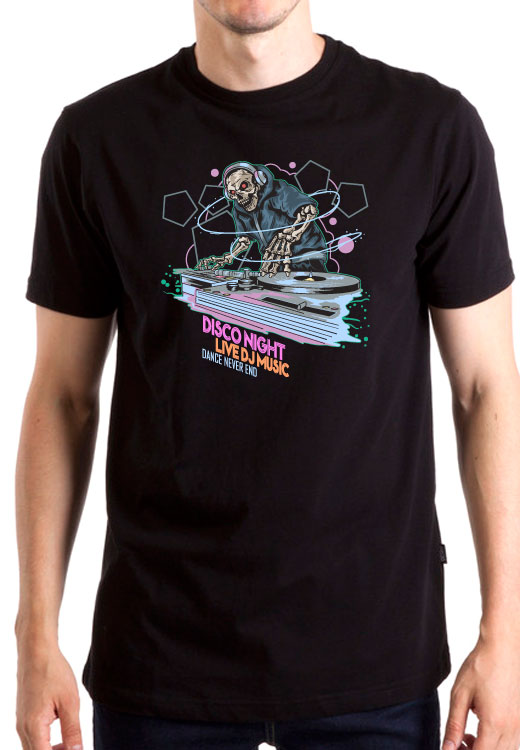 

Футболка унисекс NoBrand Disco Night черная XXL, Черный, Disco Night