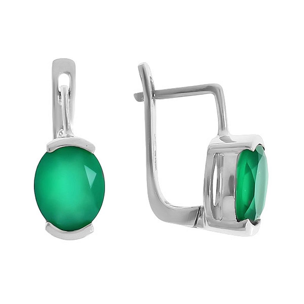 

Серьги из серебра с хризопразом Balex Jewellery 2405936928, 2405936928