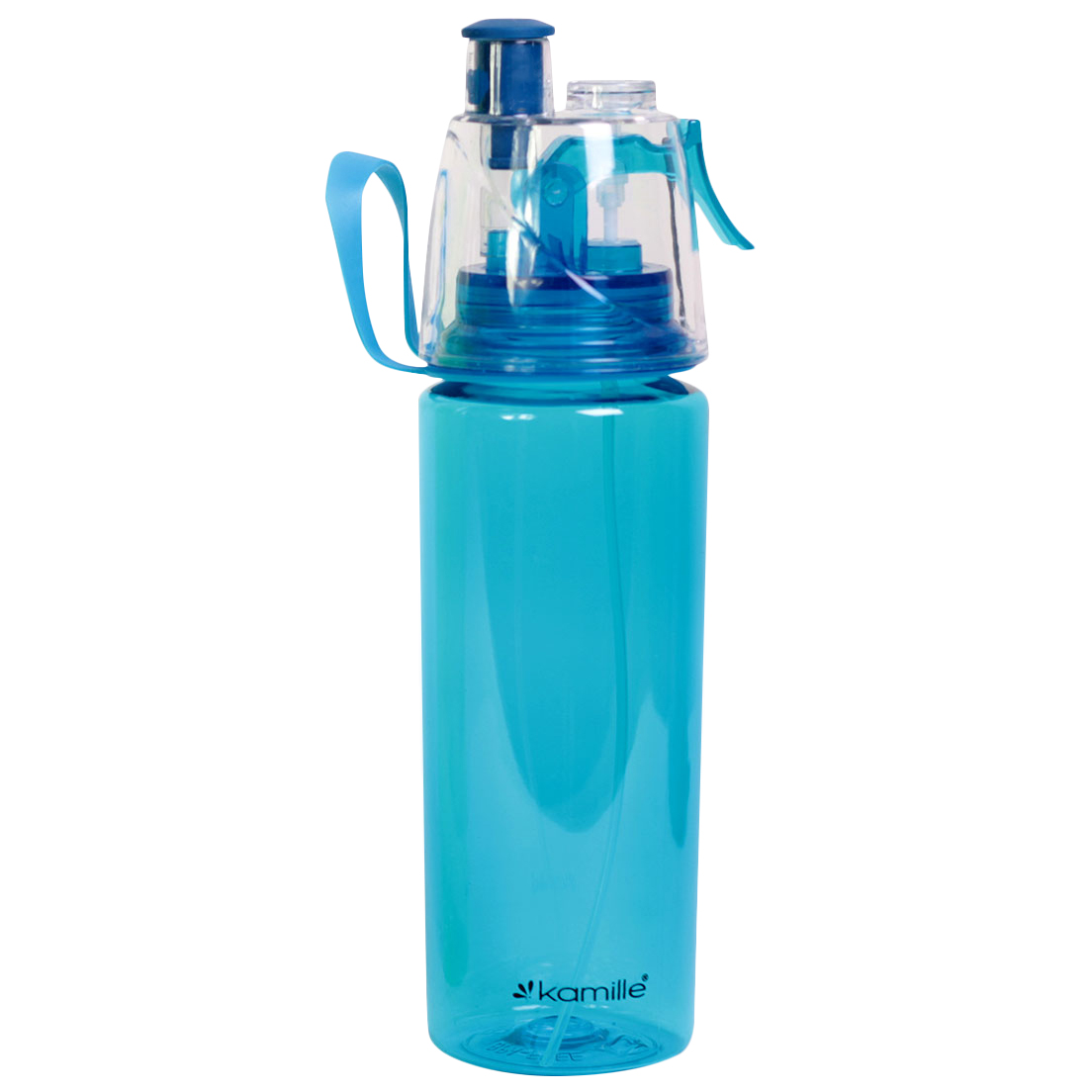 Бутылка для воды спортивная 570 мл. Kamille KM-2301 из пластика тритан Голубой
