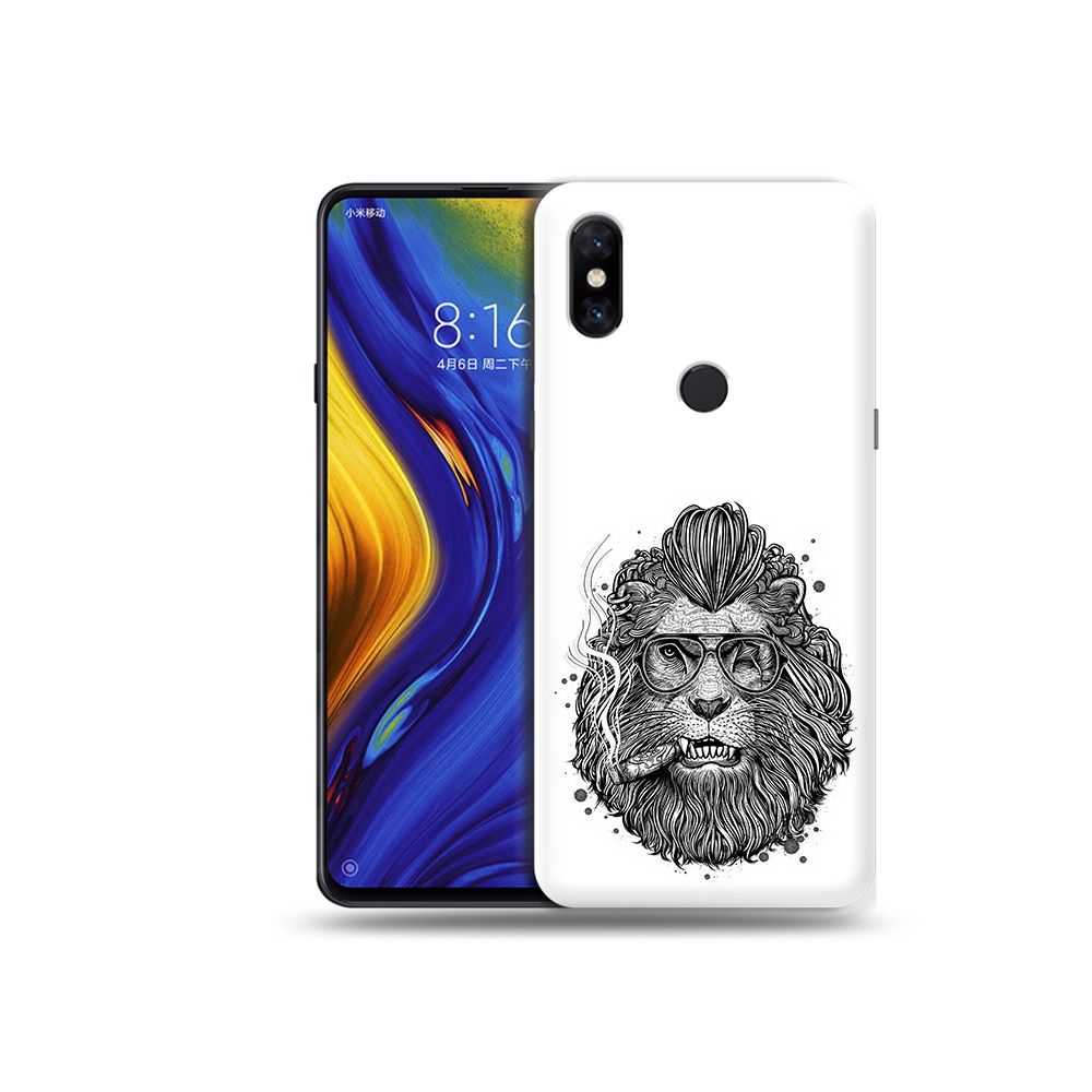 

Чехол MyPads Tocco для Xiaomi Mi Mix 3 курящий лев (PT119757.326.432), Прозрачный, Tocco