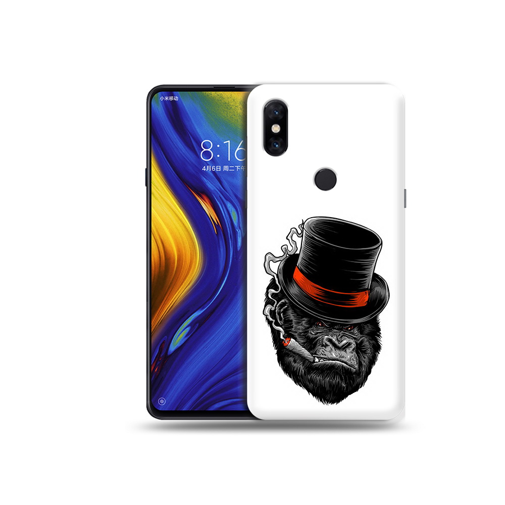 

Чехол MyPads Tocco для Xiaomi Mi Mix 3 дизайнерская горилла (PT119757.326.431), Прозрачный, Tocco