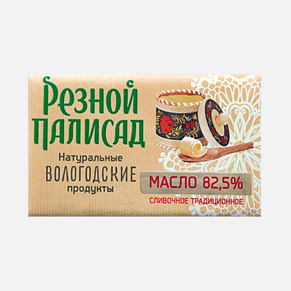 Масло Резной Палисад сливочное традиционное 82,5%, 160 г