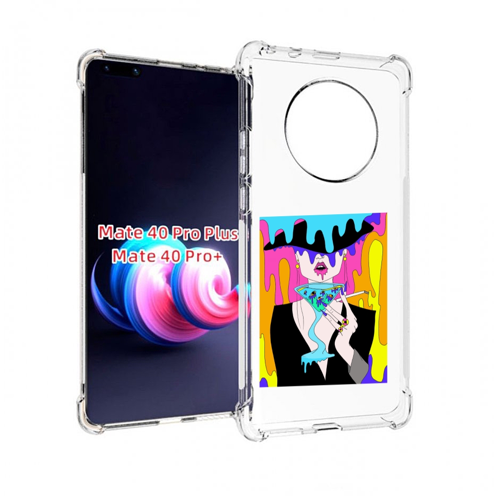 

Чехол MyPads плавленая девушка акварель женский для Huawei Mate 40 Pro+ Plus, Прозрачный, Tocco