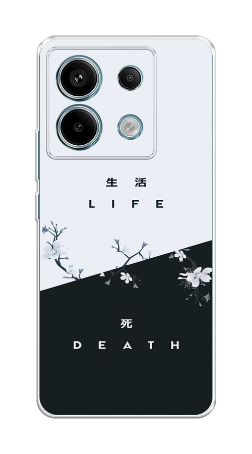 

Чехол Awog на Poco X6 "Life and death", Черный;серый, 321550-1