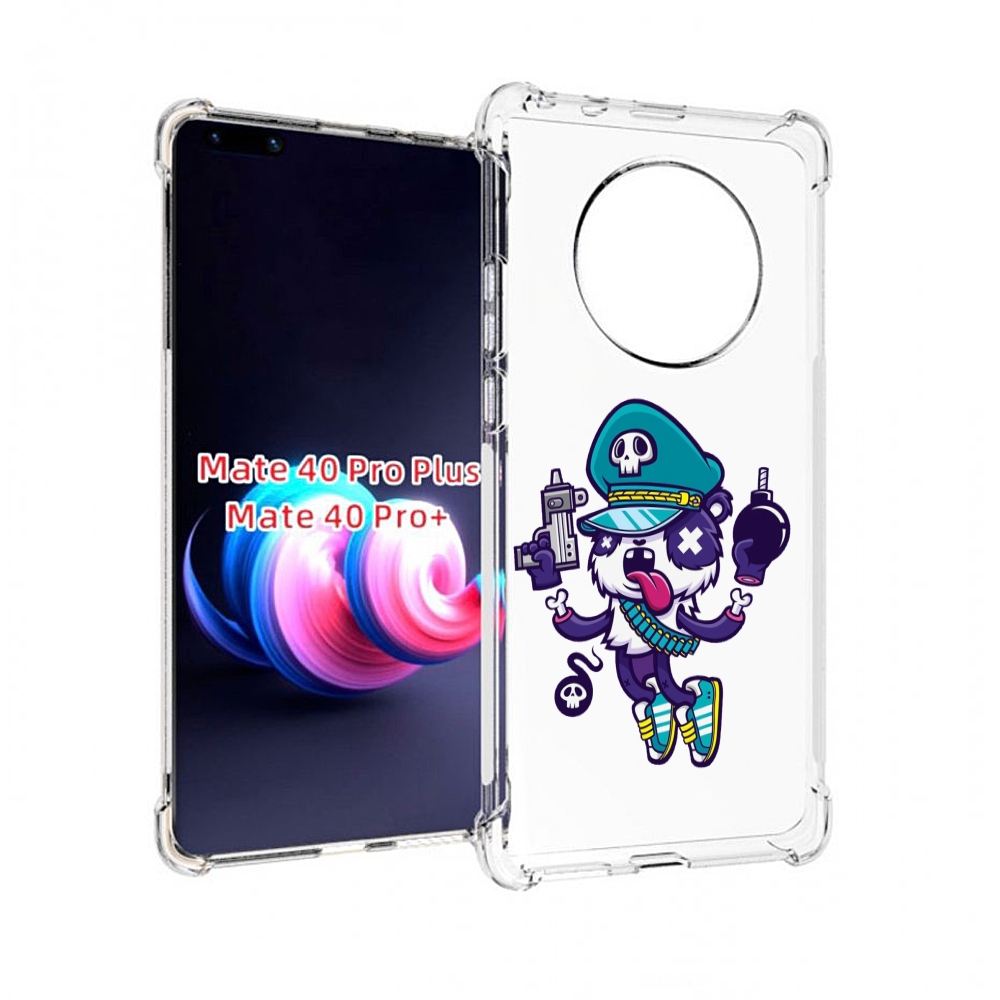 

Чехол MyPads персонаж с пистолетом и бомбочкой для Huawei Mate 40 Pro+ Plus, Прозрачный, Tocco
