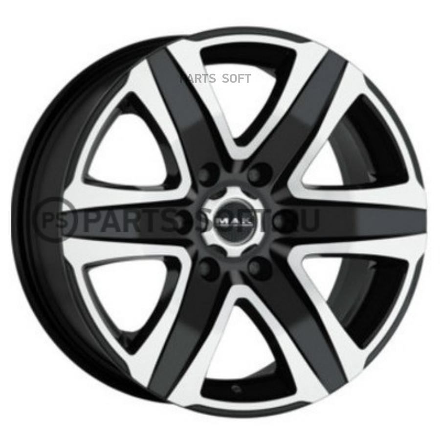 

Колесный диск 8x18/6x139,7 ET15 D106,1 Stone 6 Black mirror