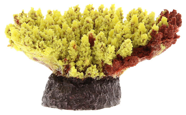 Коралл искусственный Vitality SH080Y, желтый, 21x18x11 см