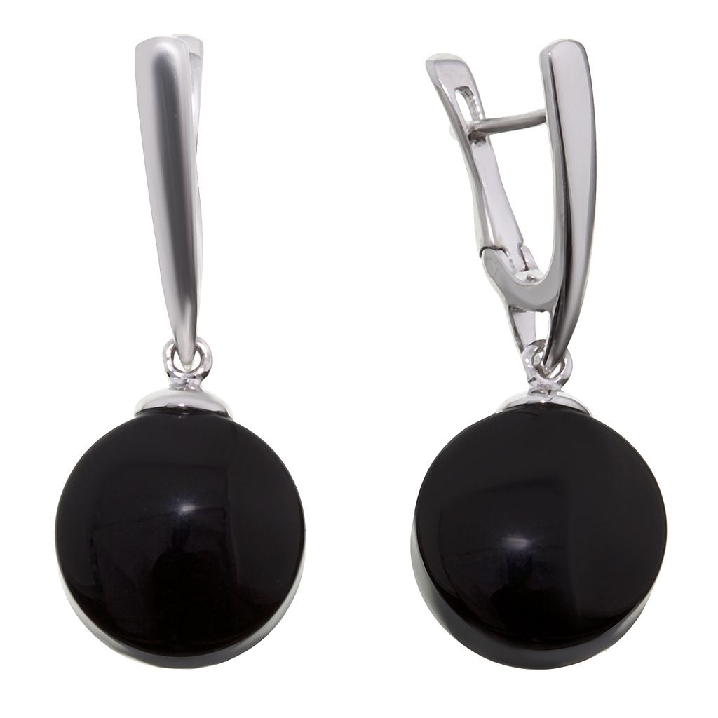 

Серьги из серебра с ониксом Balex Jewellery 2432930215, 2432930215