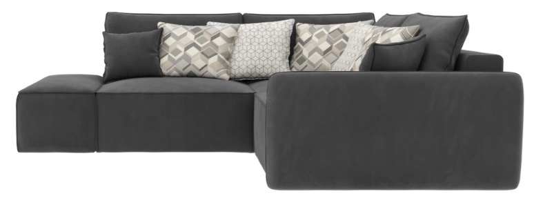 фото Диван-кровать d1 furniture угол правый портленд-8, серый