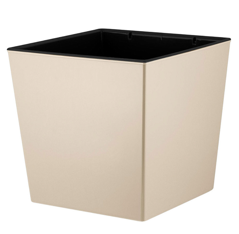 

Цветочный горшок InGreen London cube 11,6 л 1 шт. калифорнийский миндаль, Бежевый, London cube