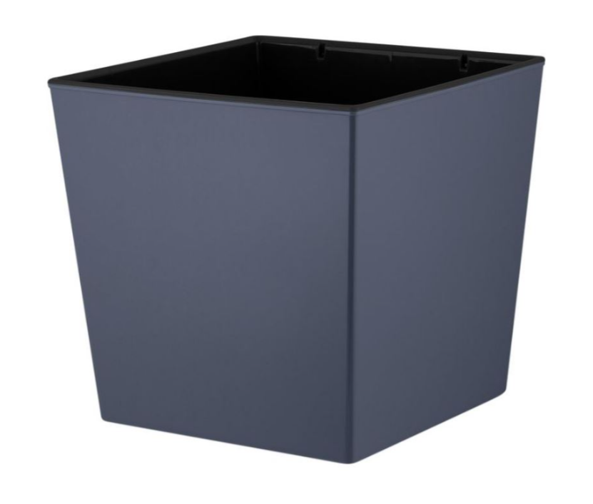 

Цветочный горшок InGreen London cube 4,2 л 1 шт. вулканический серый, London cube