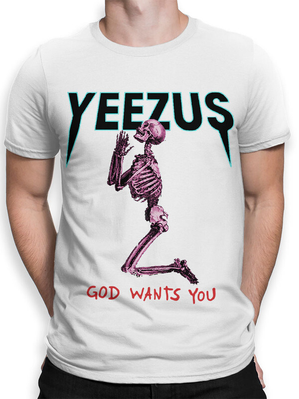 фото Футболка мужская design heroes канье уэст - yeezus белая xs