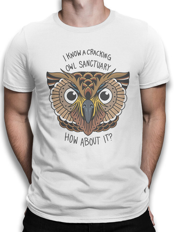 фото Футболка мужская design heroes cracking owl sanctuary белая 3xl