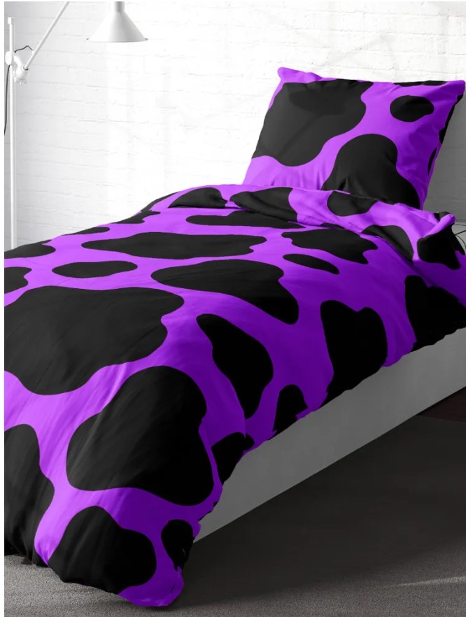 фото Комплект постельного белья 2.0 перкаль crazy getup 70х70 violet cow