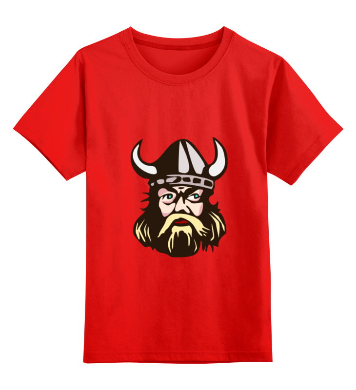 Детская футболка Printio Веселый викинг цв.красный р.116