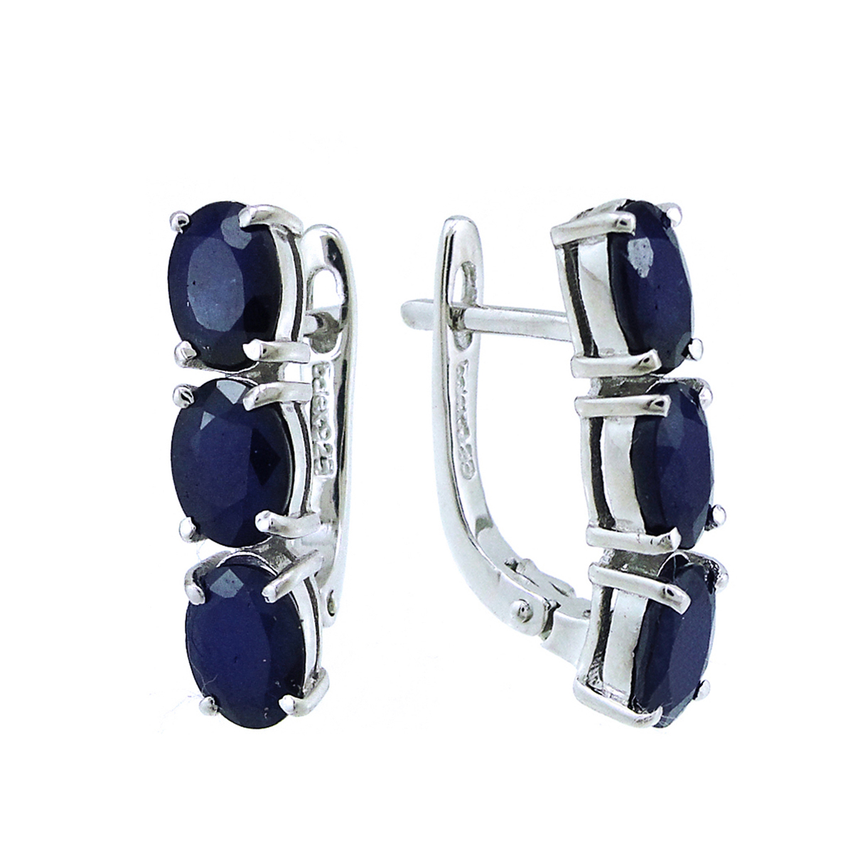 

Серьги из серебра с сапфиром Balex Jewellery 2405935657, 2405935657