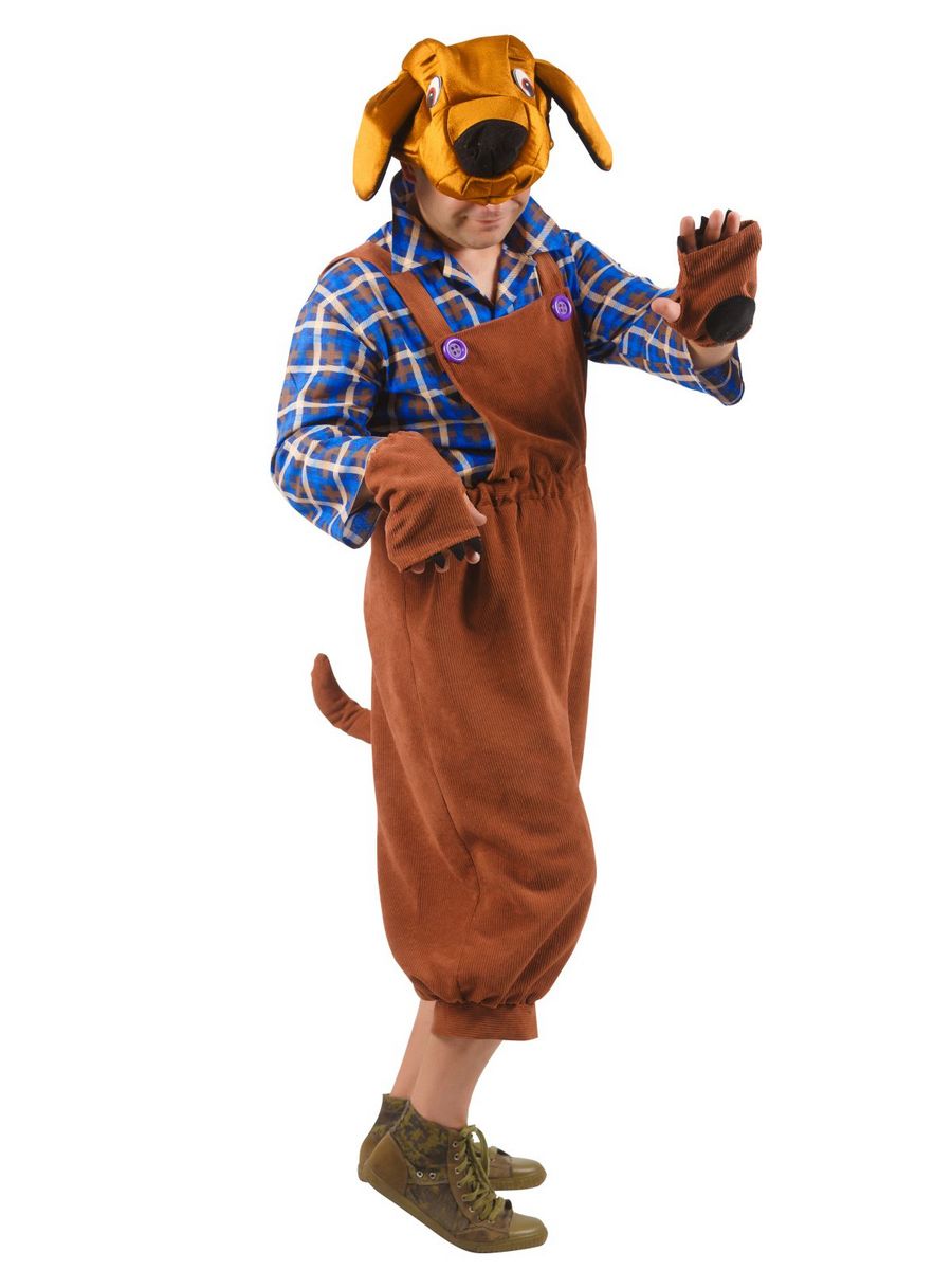 

Костюм карнавальный мужской Собака Элит Классик ec159 коричневый 50-52 RU, ec159