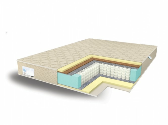 

Матрас Comfort Line Kombi Memory2-Cocos S1000 145х190, Бежевый;белый;серый;серебристый, Kombi Memory2-Cocos S1000