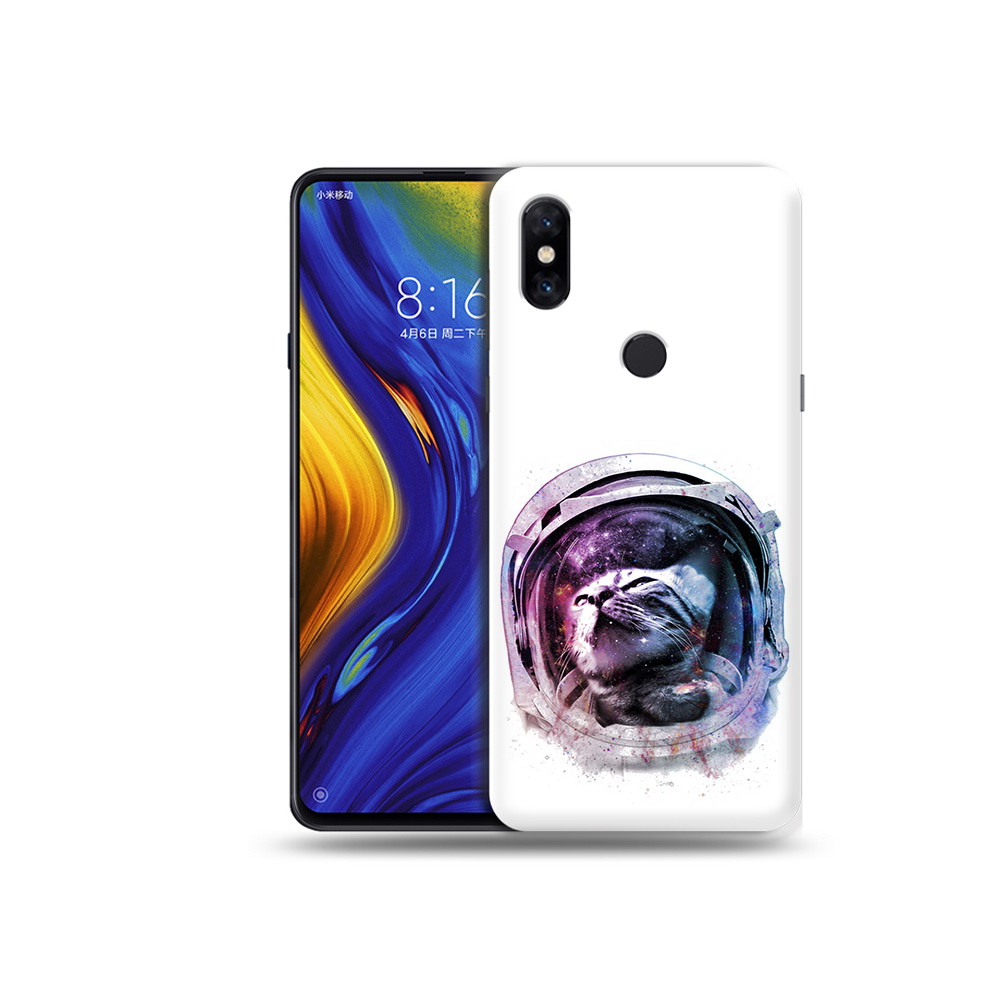 

Чехол MyPads Tocco для Xiaomi Mi Mix 3 кот в шлеме (PT119757.326.396), Прозрачный, Tocco