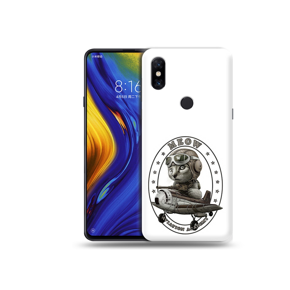 

Чехол MyPads Tocco для Xiaomi Mi Mix 3 кот в самолете (PT119757.326.395), Прозрачный, Tocco