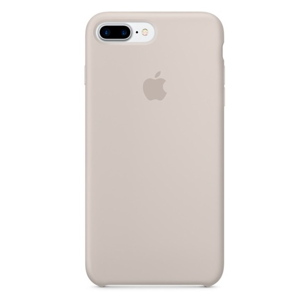 фото Чехол для iphone 8 plus silicon case 100% org stone бежевый nobrand