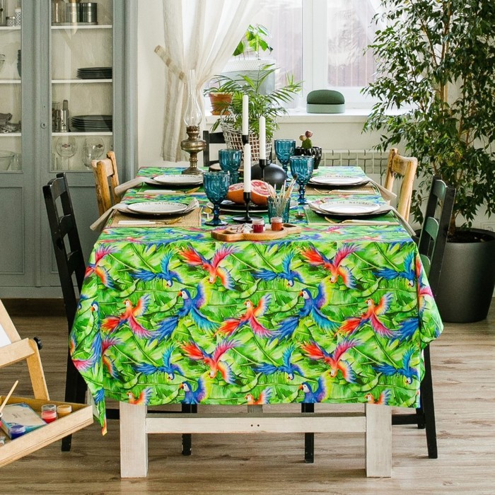 

Скатерть Этель «Попугай», 110 × 150 см, репс, плотность 130 г/м², хлопок 100 %