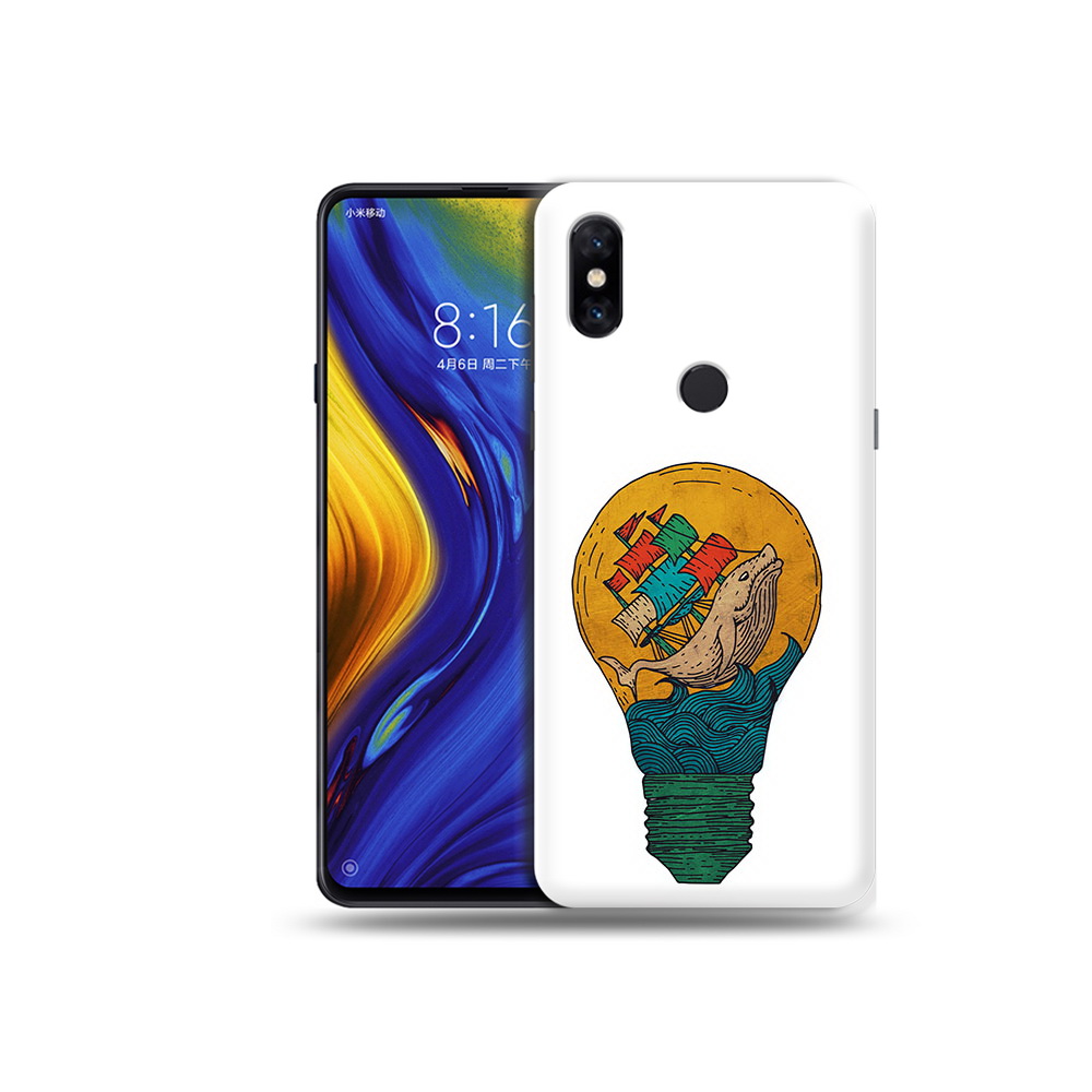 

Чехол MyPads Tocco для Xiaomi Mi Mix 3 кит в лампочке с парусами (PT119757.326.387), Прозрачный, Tocco