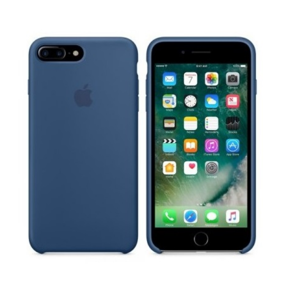 фото Чехол для iphone 8 plus silicon case 100% org ocean blue nobrand