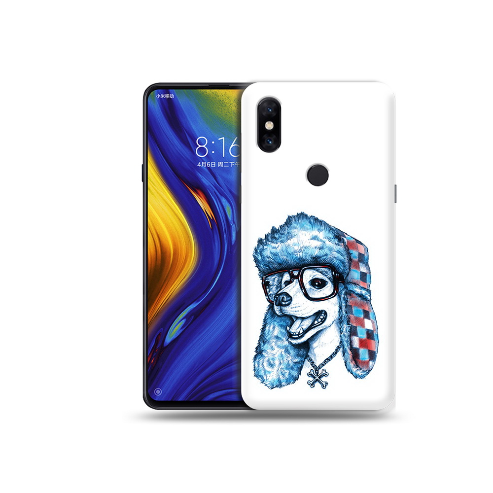 

Чехол MyPads Tocco для Xiaomi Mi Mix 3 зимний пес (PT119757.326.362), Прозрачный, Tocco