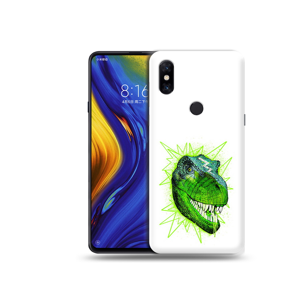 

Чехол MyPads Tocco для Xiaomi Mi Mix 3 зеленый динозавр (PT119757.326.358), Прозрачный, Tocco