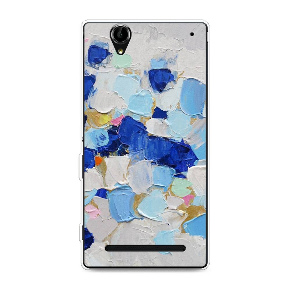 

Чехол Awog на Sony Xperia T2 Ultra "Холст сине-белый", Разноцветный, 50950-10