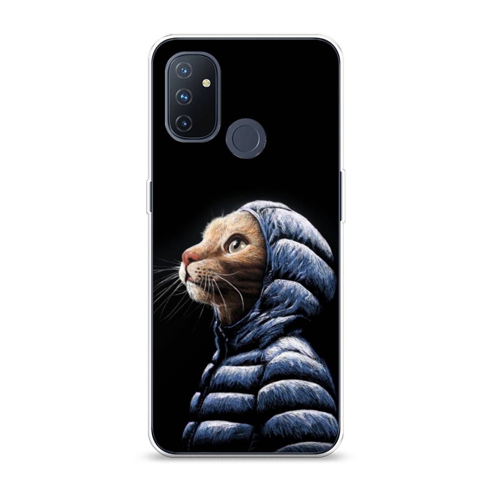 

Чехол Awog на OnePlus Nord N100 / ВанПлас Nord N100 "Кот в капюшоне", Черный;бежевый;синий, 152450-2
