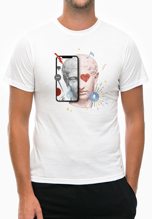 

Футболка унисекс NoBrand Crying Greek Phone White белая L, Белый, Crying Greek Phone White