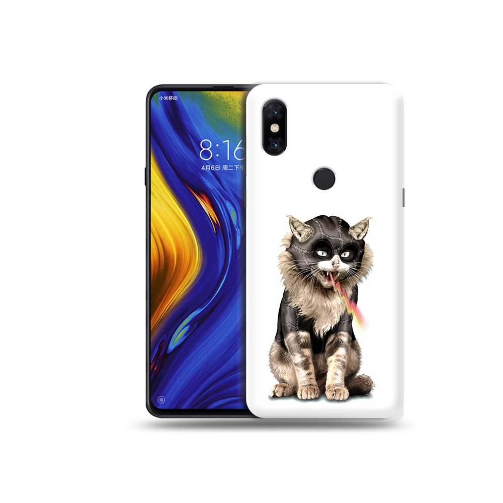 

Чехол MyPads Tocco для Xiaomi Mi Mix 3 дьяволский кот (PT119757.326.341), Прозрачный, Tocco